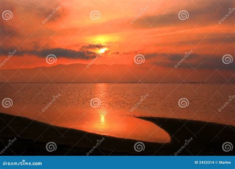 Sunset on the beach stock photo. Image of heaven, beaches - 2433314