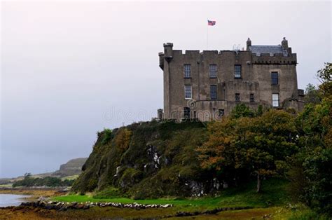 Clan MacLeod S Dunvegan Castle on a Cliff Stock Photo - Image of ...