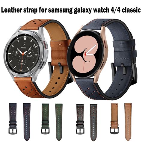 Samsung galaxy watch 4 40mm 44mm Leather Strap samsung galaxy watch 4 ...