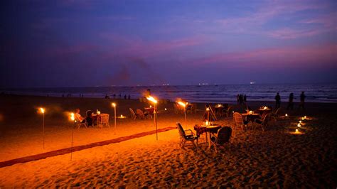 Calangute Beach Goa Night View Wallpaper - Baltana