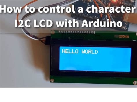 How to Use a 20x4 I2C Character LCD Display With Arduino - Hackster.io