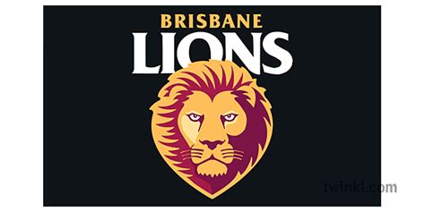 brisbane leones afl manipulos logo lusus logo logo Illustration - Twinkl