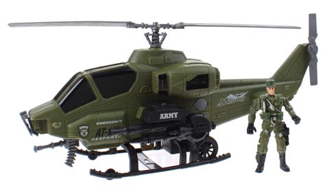 Toi-Toys play set Army special forces helicopter green 3-piece ...