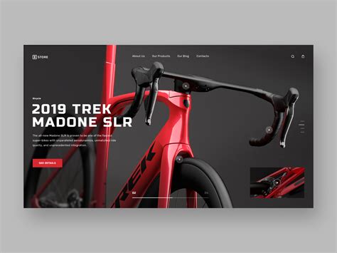 Bike Store - website concept | Web design, Web layout design, Web ...