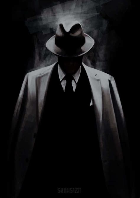 Download Man In Suit Mafia Iphone Wallpaper | Wallpapers.com