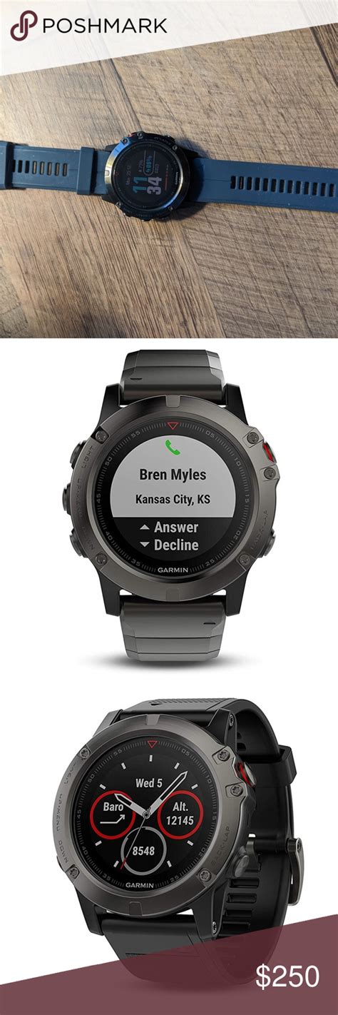 Garmin Fenix 5X Sapphire Ultimate multisport GPS watch with full color ...