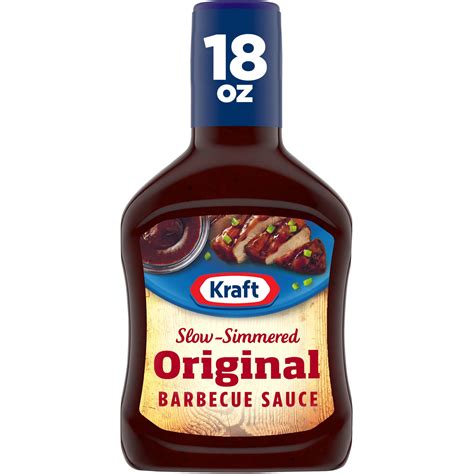 Kraft Original Slow-Simmered Barbecue BBQ Sauce, 18 oz Bottle - Walmart.com