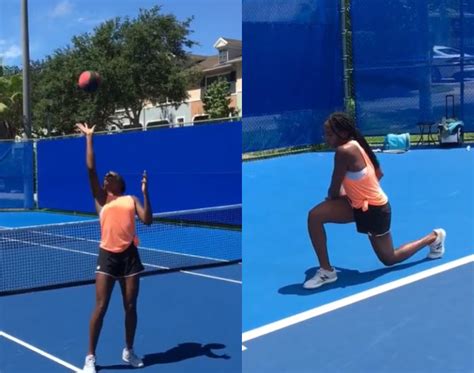 Coco Gauff strengthening her body before competing with Serena and ...