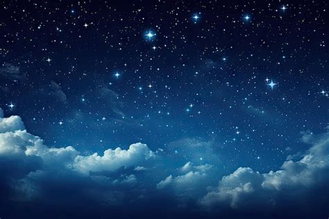 Gorgeous nighttime sky with moon and clouds | Premium AI-generated image