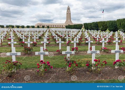 Douaumont Ossuary And WW1 Cemetery Verdun, France Editorial Photo ...