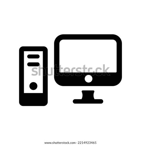 Computer Icon Black Vector Graphics Stock Vector (Royalty Free ...