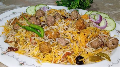 Kofta Biryani Recipe | Kabab Biryani | Kofta Pulao | Biryani-Pulao ...