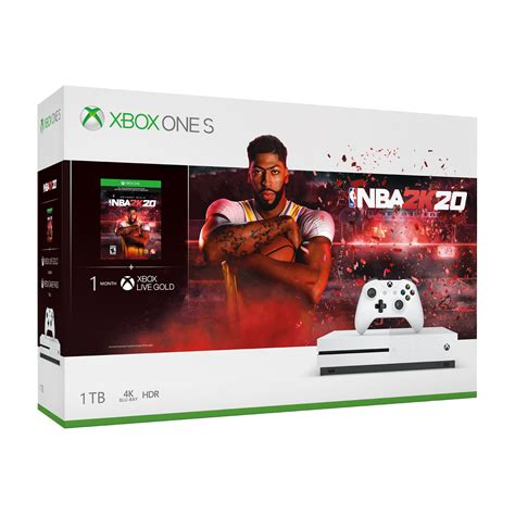 Microsoft Xbox One S 1TB NBA 2k20 Bundle, White, 234-00998 - Walmart.com