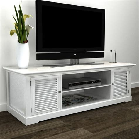 Dcenta White Wooden TV Stand - Walmart.com - Walmart.com