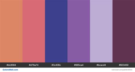 Lofi hip hop blur vinyl gradient hex colors #dc8564, #d76a74, #3c408c ...