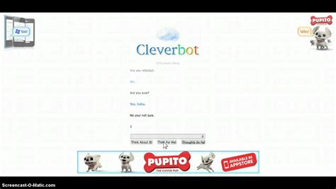 Lets Play Cleverbot And Evie - YouTube