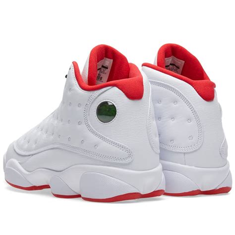 Nike Air Jordan 13 Retro White, Metallic Silver & Red | END. (US)