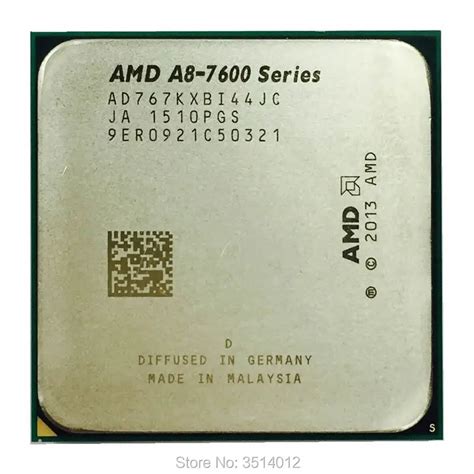 AMD A8 Series A8 7670 A8 7670 A8 7670K 3.6 GHz Quad Core CPU Processor ...