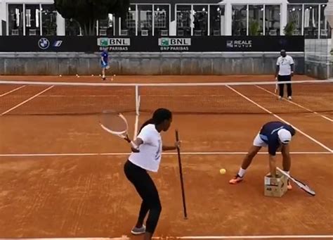 WEIRD. Coco Gauff's drills testing her forehands in Rome. Putintseva ...