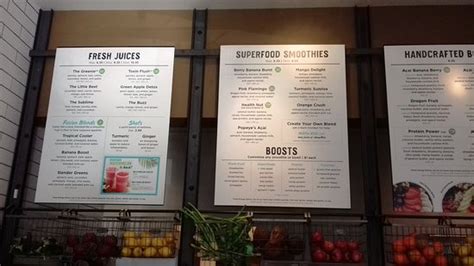 Nekter Juice Bar Menu Recipes | Dandk Organizer