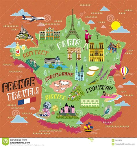 Tourist Map Of France – Map Vector