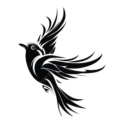 Bird Tattoo Vector Art, Bird Art, Black Bird Art, Tattoo PNG and Vector ...