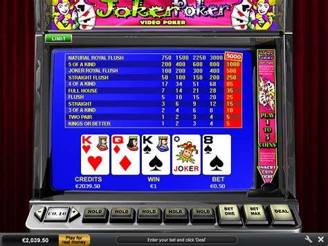 Play Joker Poker Video Poker by Playtech