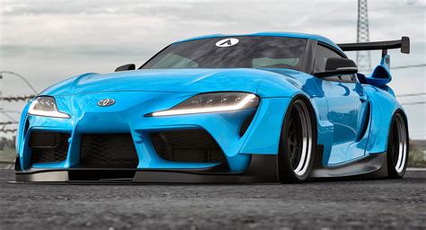 This Is What The New Toyota Supra Looks Like With A Widebody Kit ...