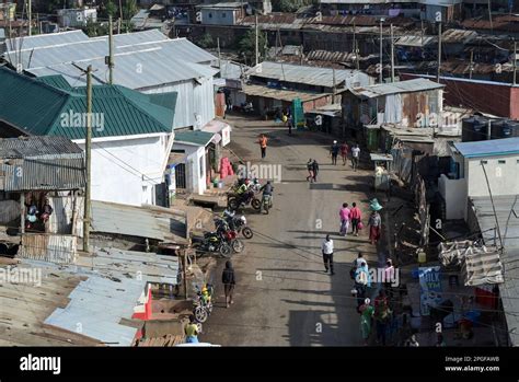 KENYA, Nairobi, Kibera slum / KENIA, Nairobi, Slum Kibera Stock Photo ...