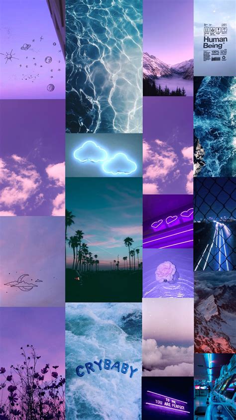 10 Best wallpaper aesthetic purple and blue You Can Save It Without A ...