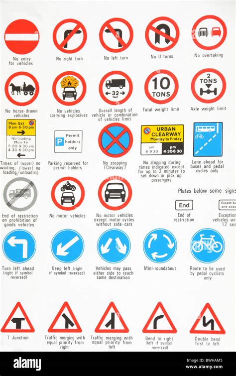 Highway code signs hi-res stock photography and images - Alamy