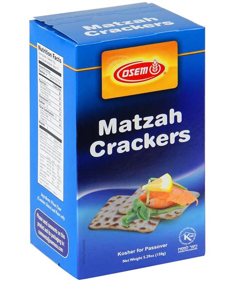 Osem Matzo Crackers • Passover Cereal, Snacks & Crackers • Passover ...