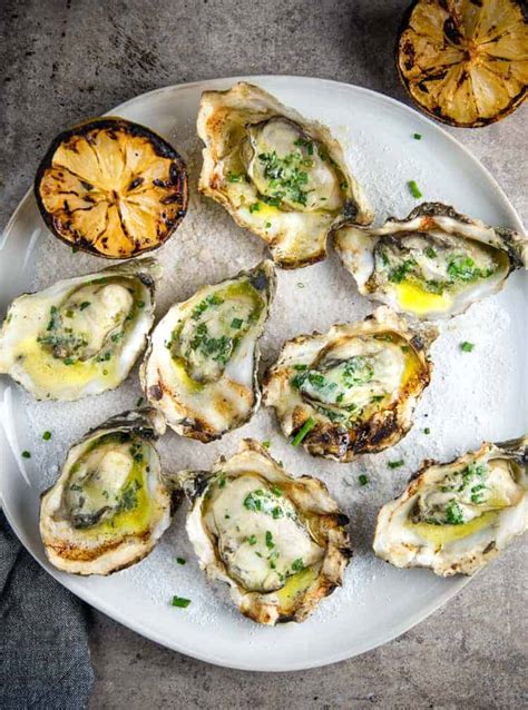 Grilled Oysters with White Wine Butter Sauce - Vindulge