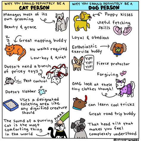 Cats vs Dogs | Introvert doodles