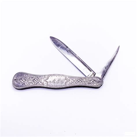 Sterling Silver Engraved Pen Knife - Etsy