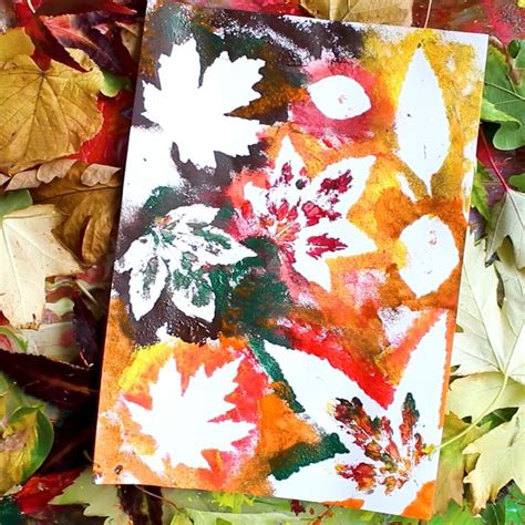 Autumn Leaf Painting [Video] [Video] | Autumn leaves art, Autumn art ...