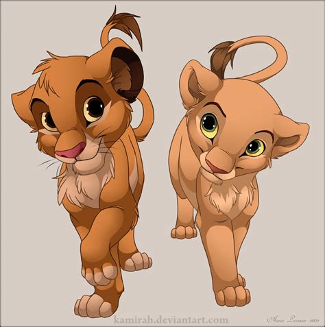 Simba and Nala - Disney Fan Art (24694187) - Fanpop