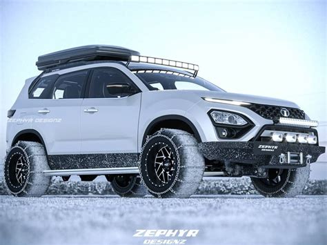 Tata Safari Digitally Modified Into An Off-Road SUV With Snow Chains