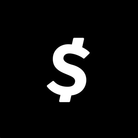 Black Cashapp Icon - Stylish iOS App Icon