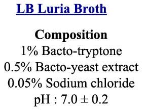 Preparation of LB Luria Broth - Laboratory Notes