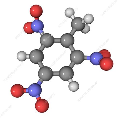 TNT molecule - Stock Image - F003/4928 - Science Photo Library