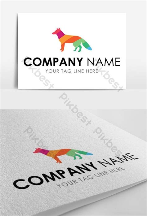 Colorful Fox Logo Design | EPS Free Download - Pikbest