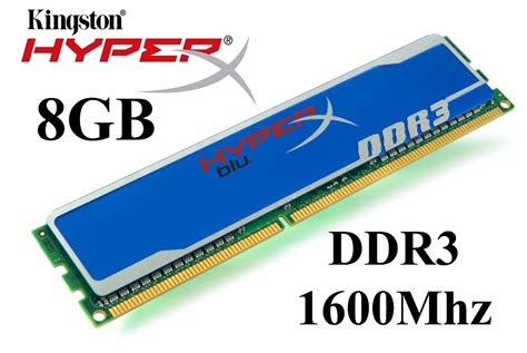 Memória Kingston 8gb Ddr3 1600 Mhz - Hyper X Fury - Lacrado - R$ 193,98 ...