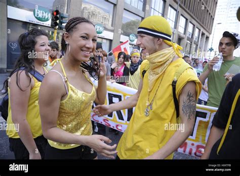 Milan (Italy), members of the group Latin Kings participate in a ...