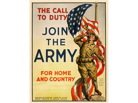 Vintage World War II Army Poster the Call to Duty Join the - Etsy