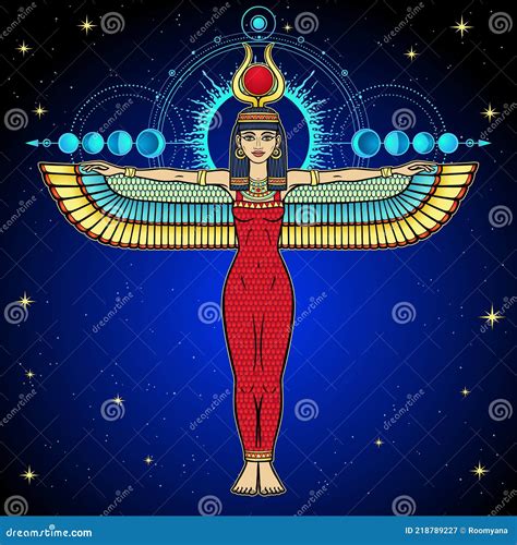 Winged Isis, Goddess In Ancient Egyptian Religion, Osiris Sister And ...