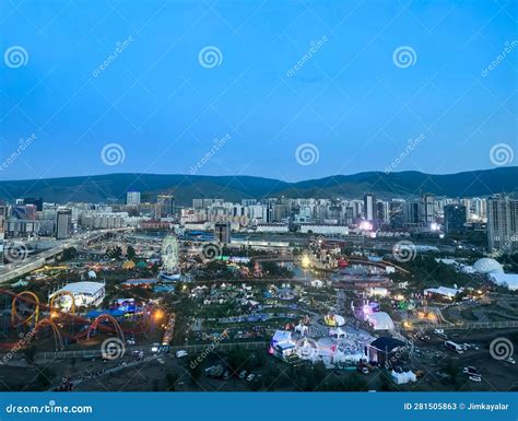 A Beautiful Panorama Shot of the Ulaanbaatar Skyline Editorial Stock ...