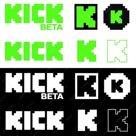 Premium Vector | Kick logo vector download Kick streaming icon logo ...