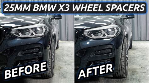 Escape the Ordinary: BMW X3 25mm Wheel Spacers Before And After - YouTube