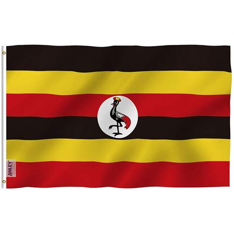 ANLEY Fly Breeze 3x5 Feet Uganda Flag - Republic of Uganda Flags ...